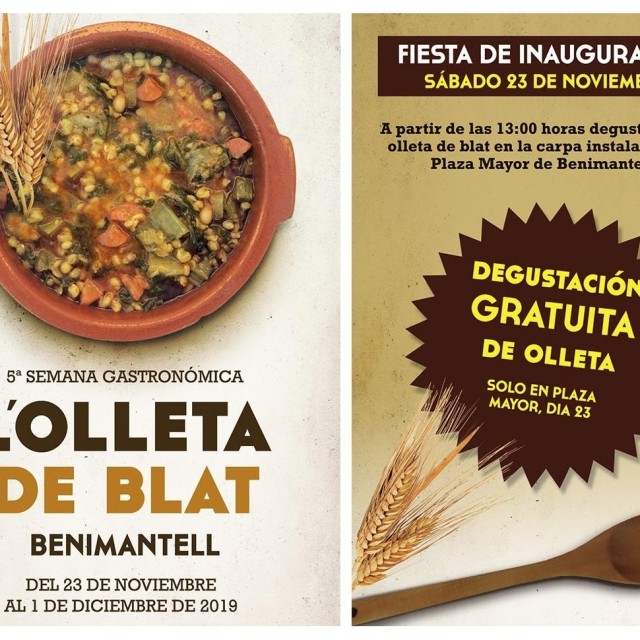 5ª Semana Gastrónomica L'Olleta de Blat en Benimantell
